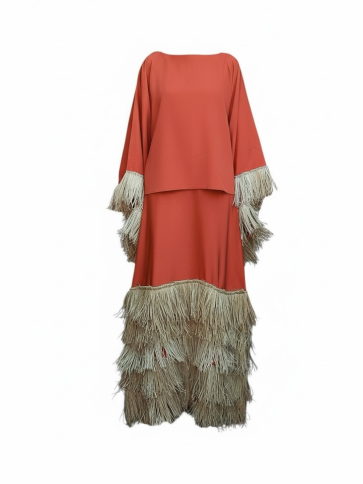 DALILA CAPE SET - ORANGE