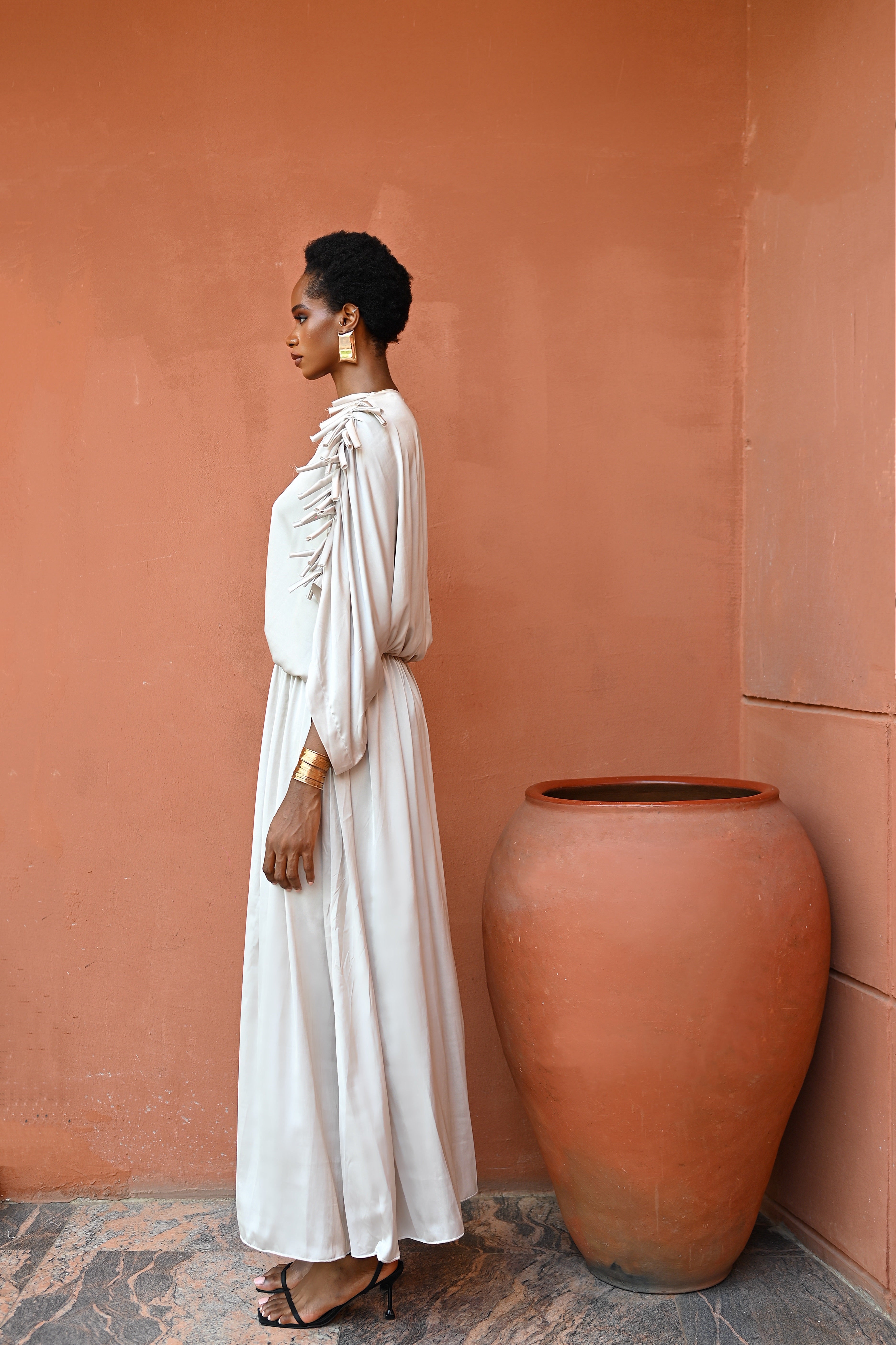 AMELIE DRESS - OFF WHITE