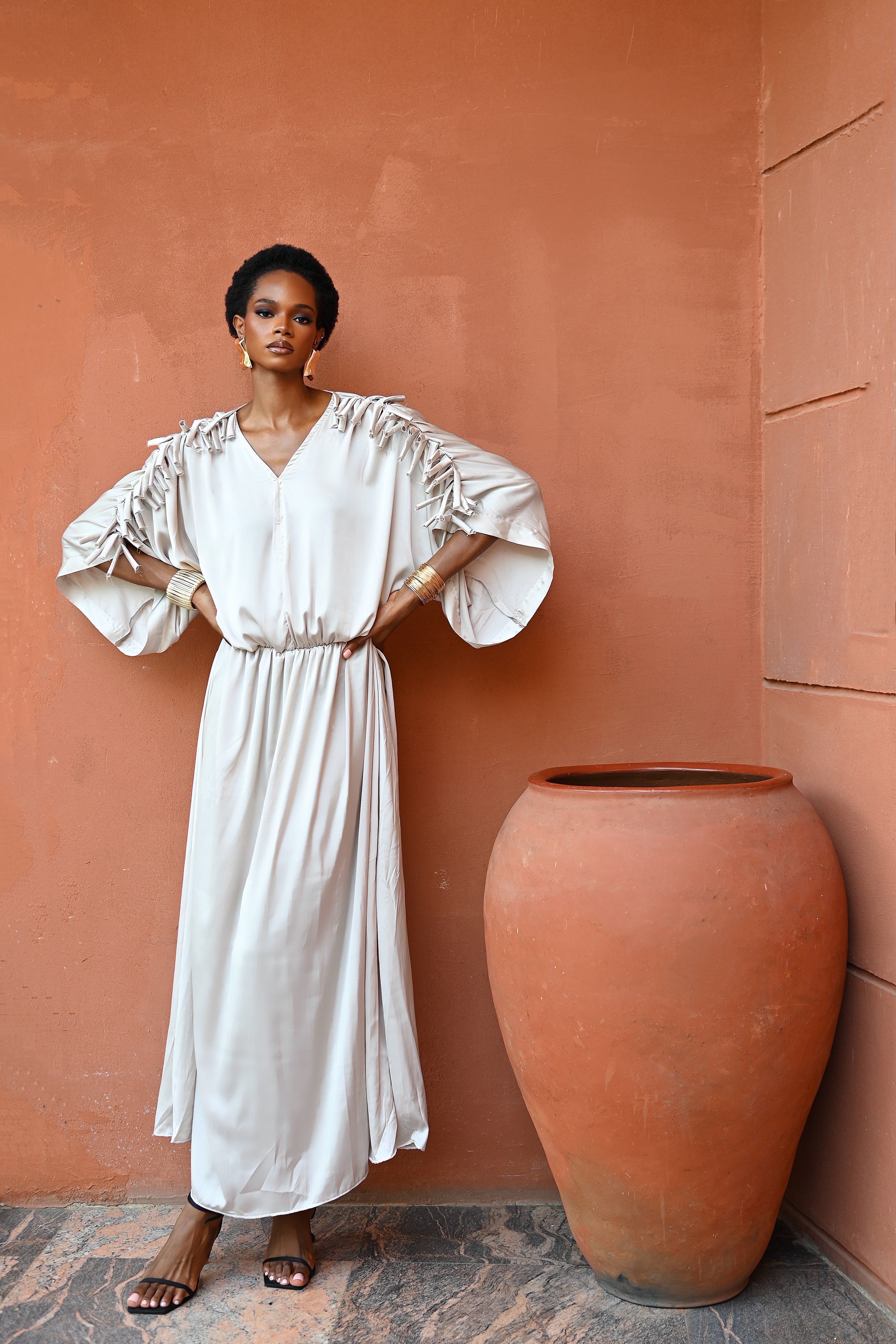 AMELIE DRESS - OFF WHITE