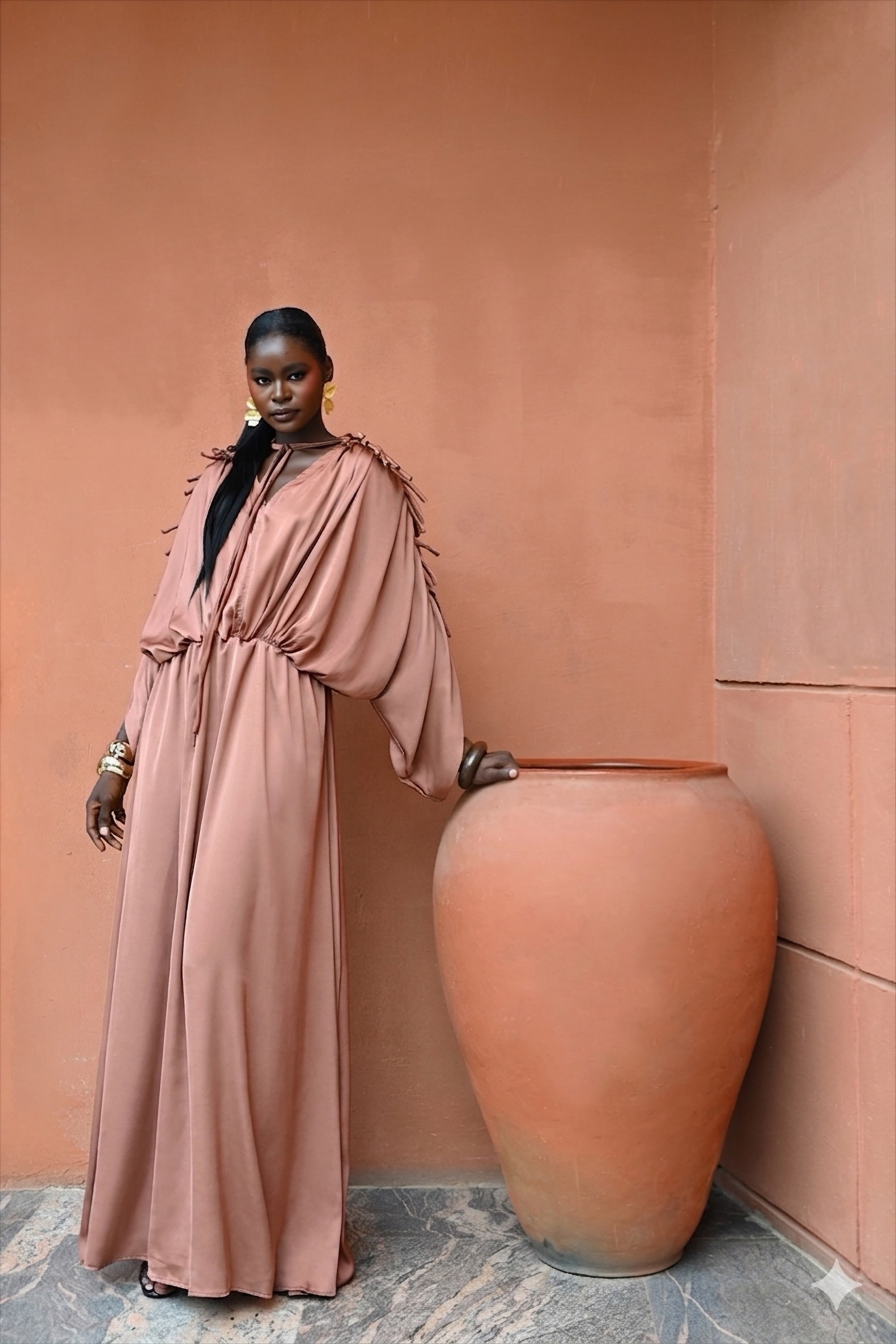 AMELIE DRESS - TERRACOTTA