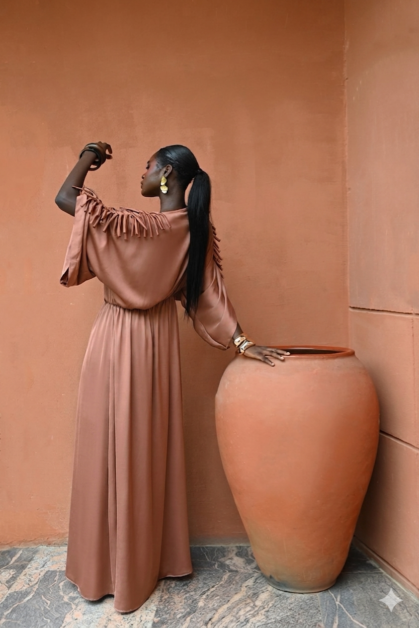 AMELIE DRESS - TERRACOTTA