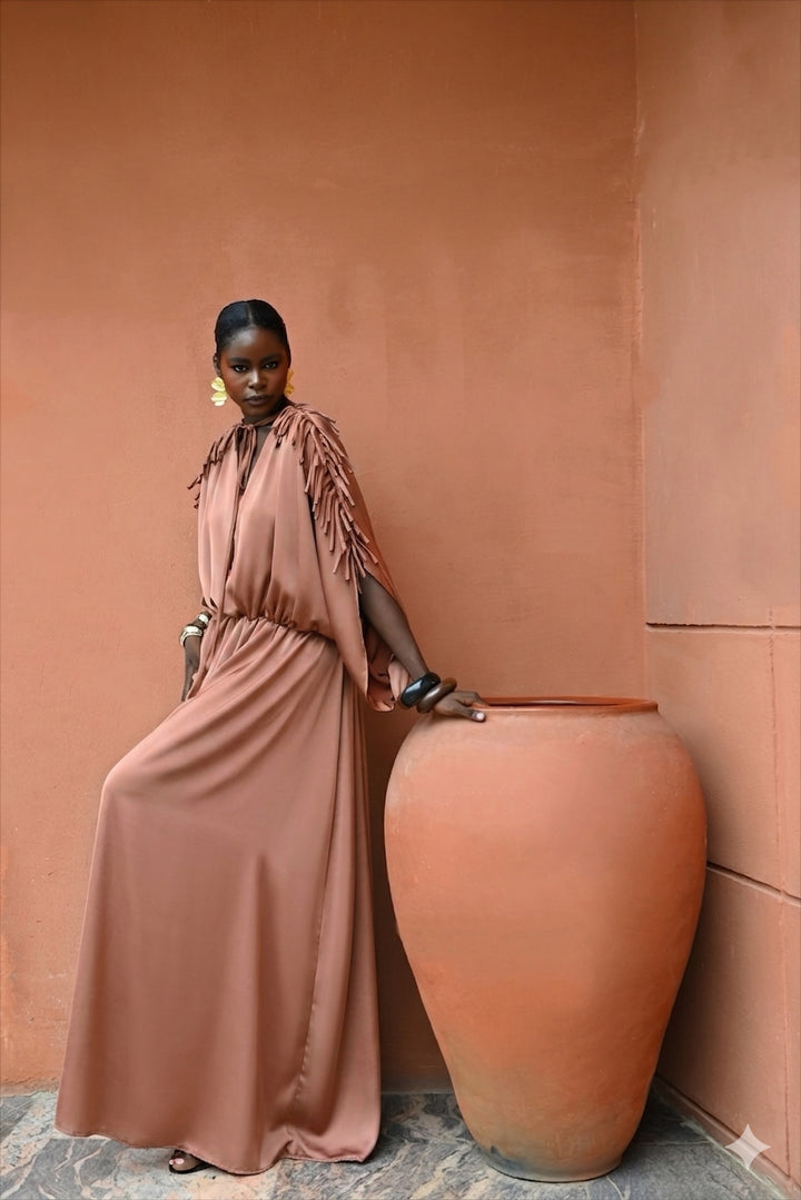 AMELIE DRESS - TERRACOTTA
