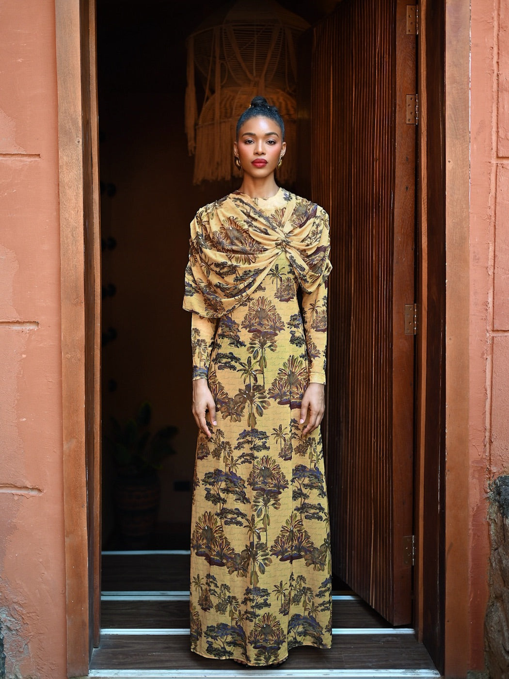 ASHA DRESS - MUSTARD