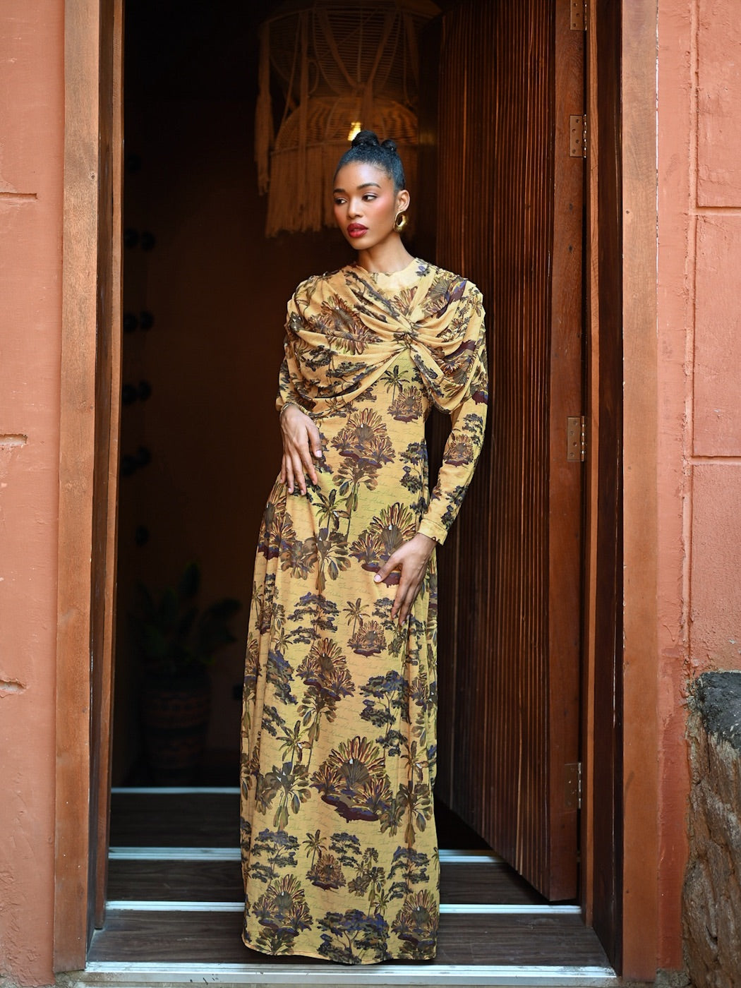 ASHA DRESS - MUSTARD