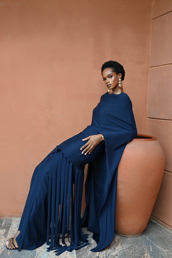 AYLA DRESS - NAVY
