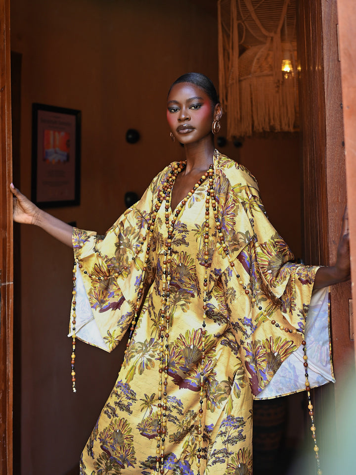 AYOLA KAFTAN - MUSTARD