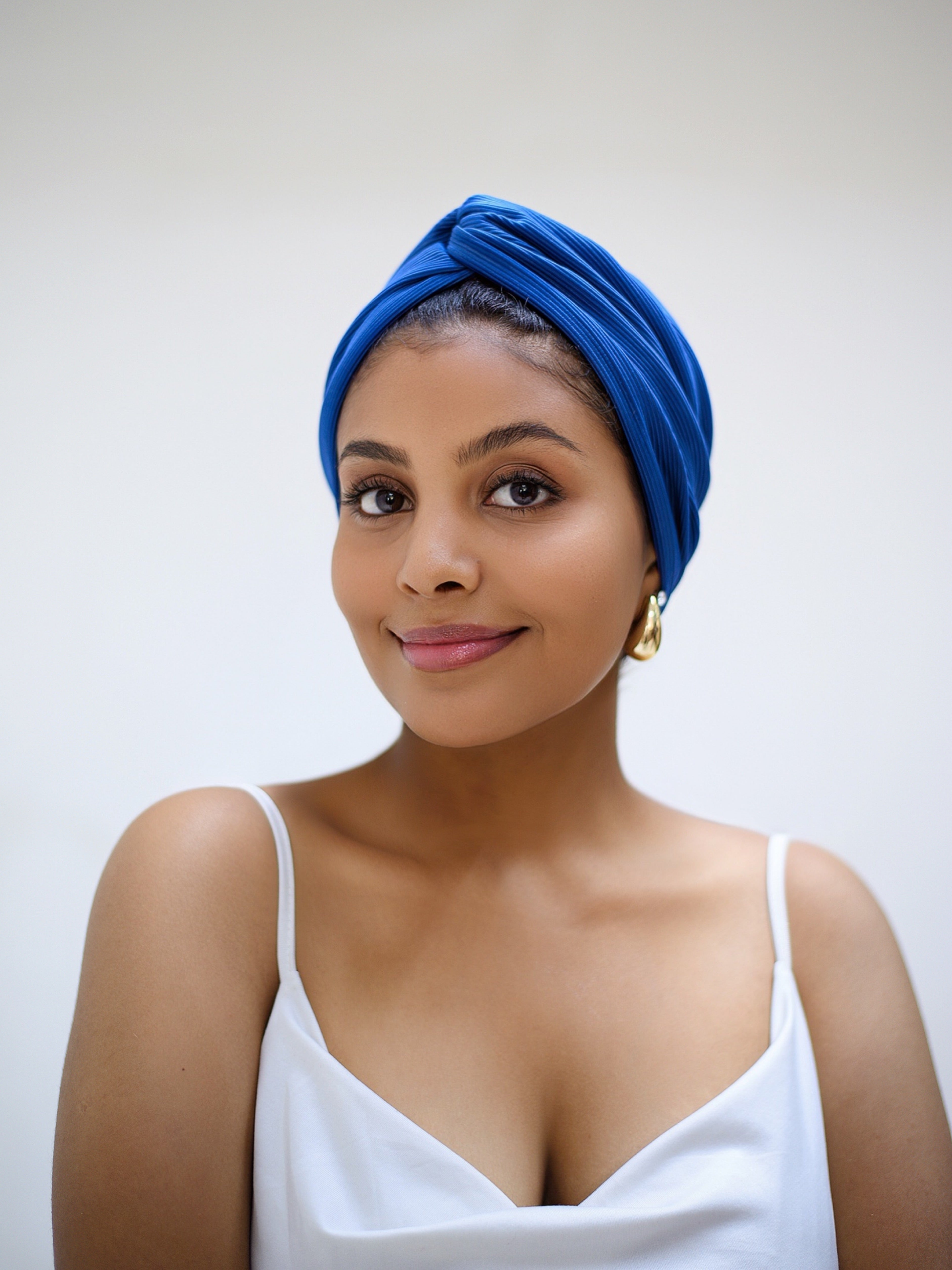 COBALT 2-IN-1 TURBAN HEADBAND