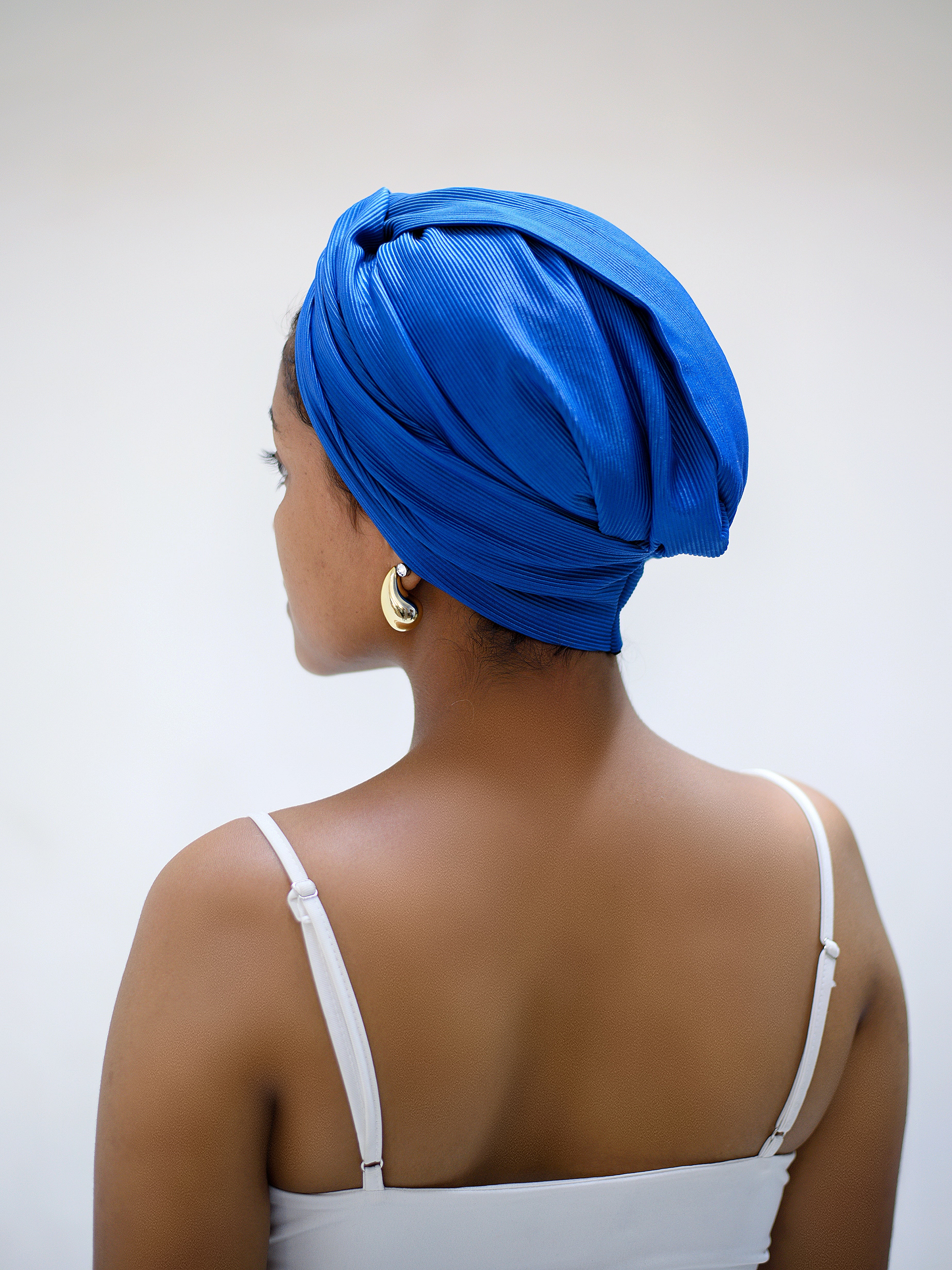 COBALT 2-IN-1 TURBAN HEADBAND