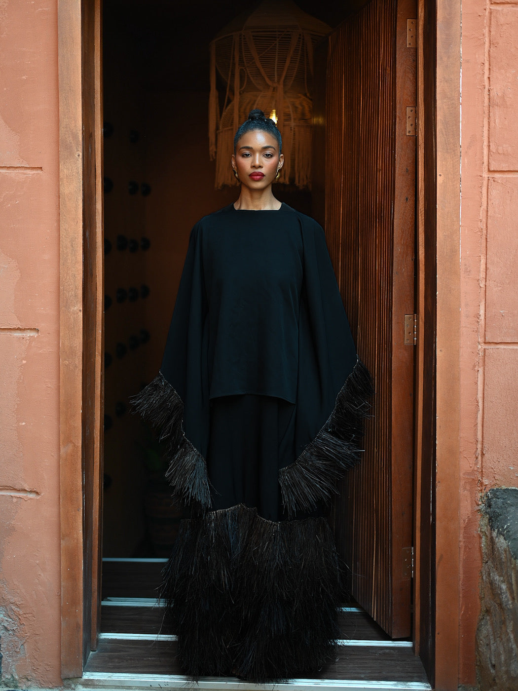 DALILA CAPE SET - BLACK