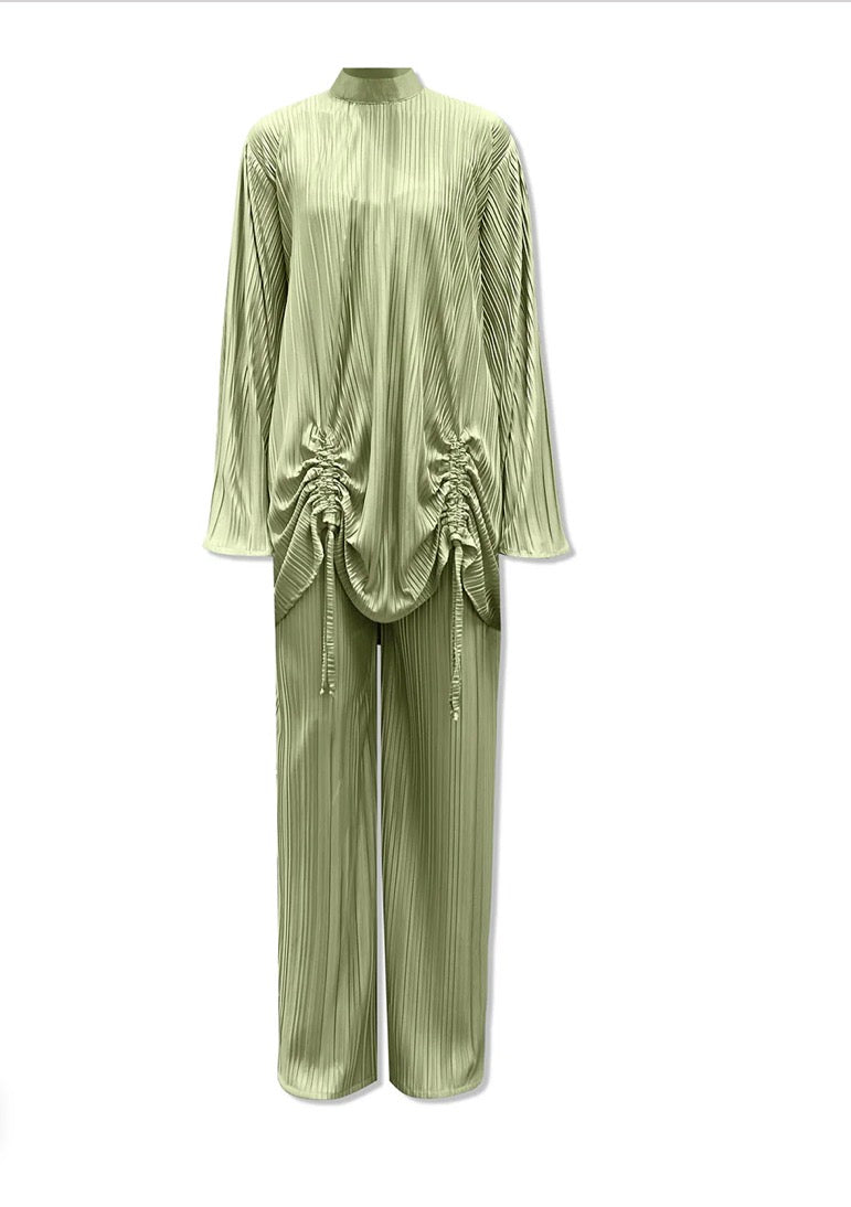 OLIVE LIYA PLEAT SET