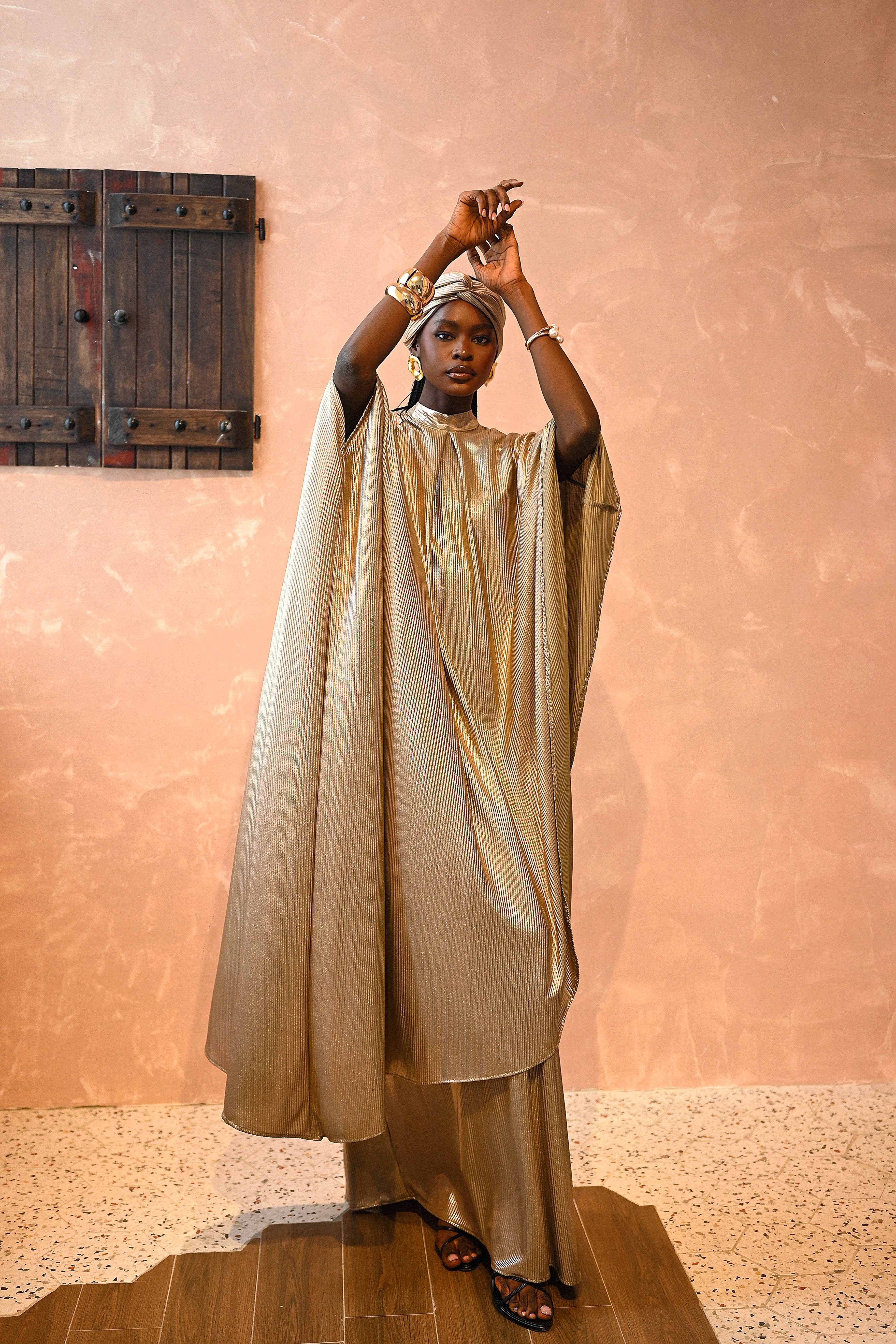 ALYSSA DRESS - LIQUID GOLD LIMITED EDITION