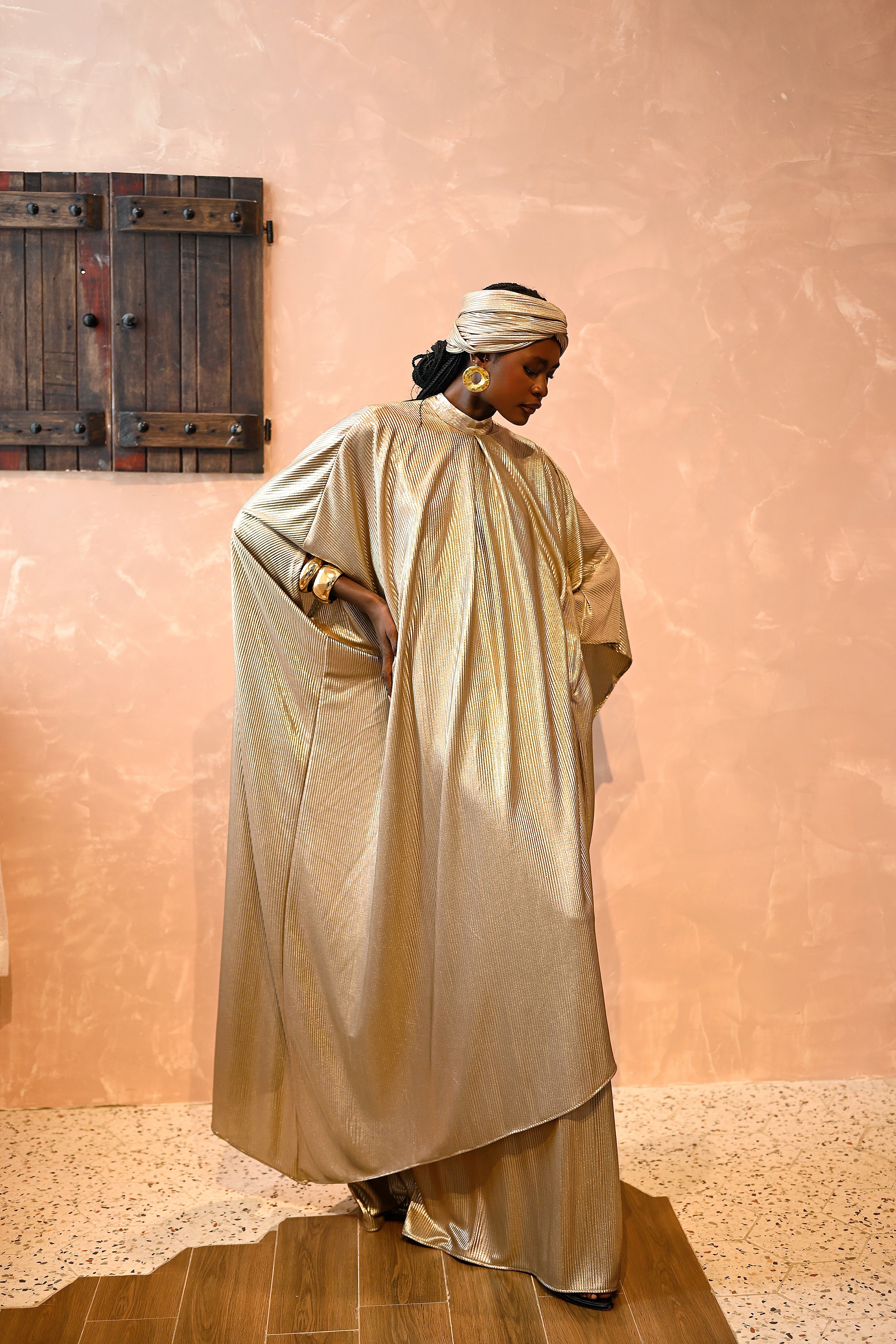 ALYSSA DRESS - LIQUID GOLD LIMITED EDITION