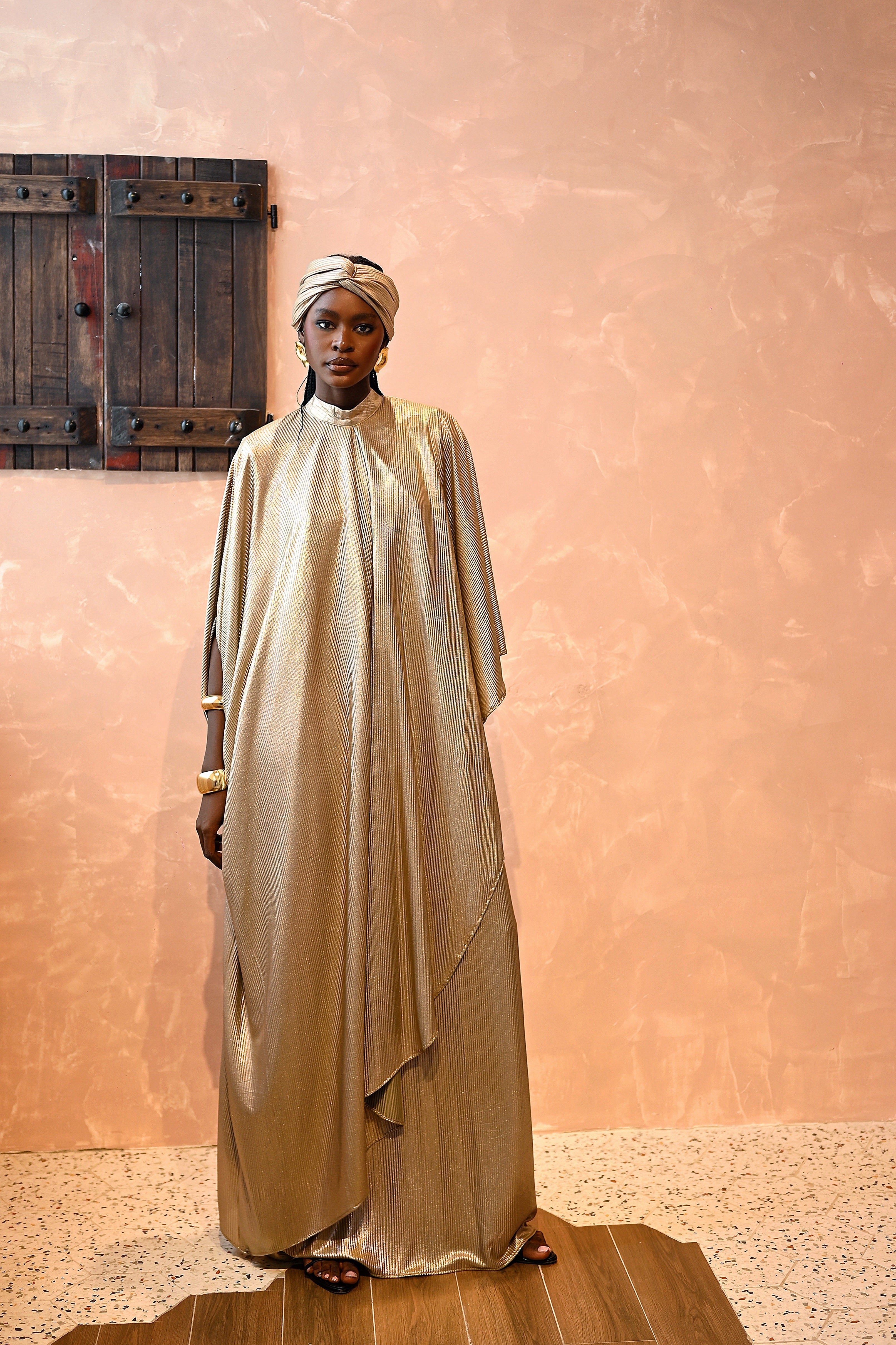 ALYSSA DRESS - LIQUID GOLD LIMITED EDITION