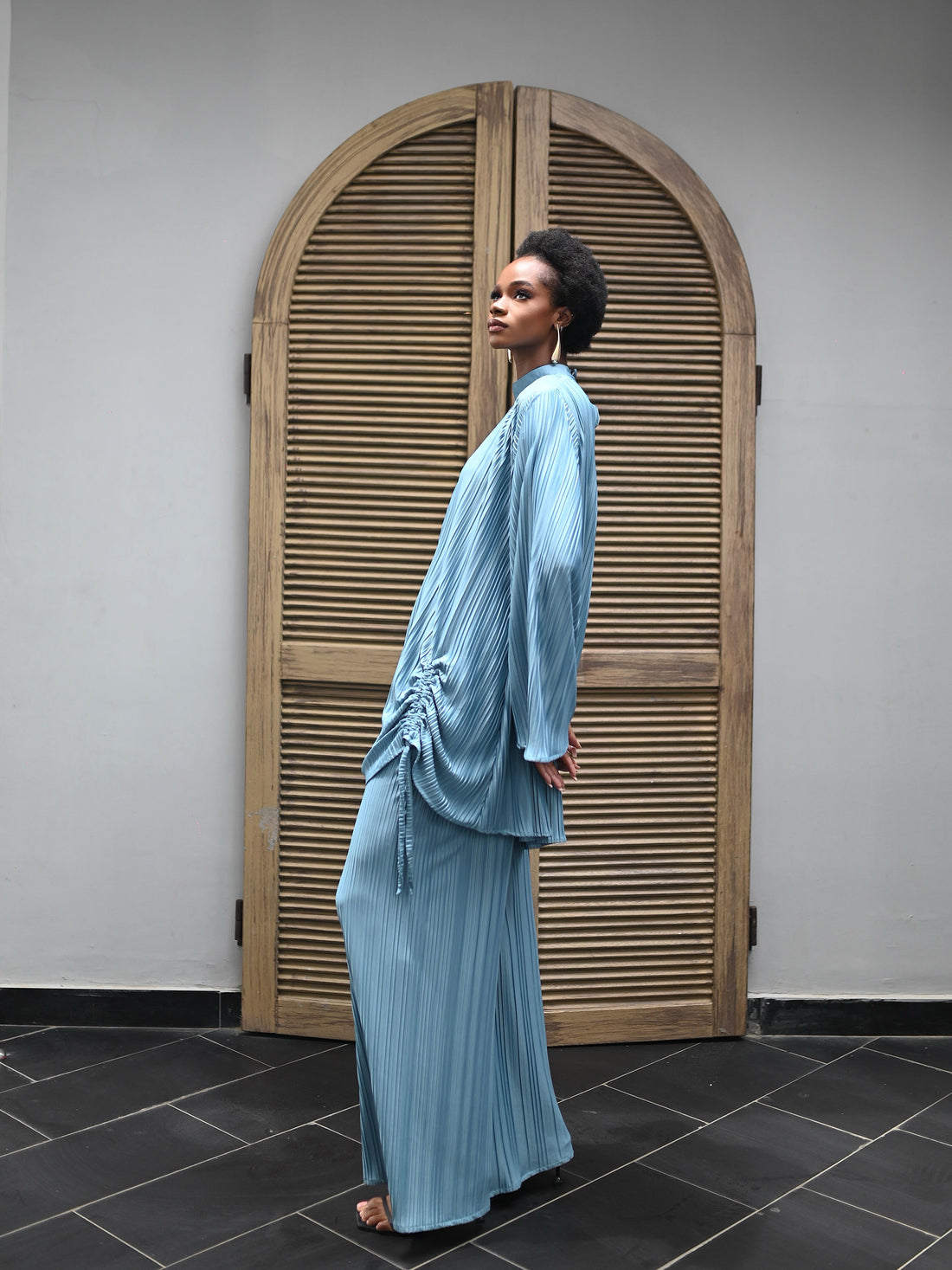 LIYA PLEAT TWO PIECE - TEAL
