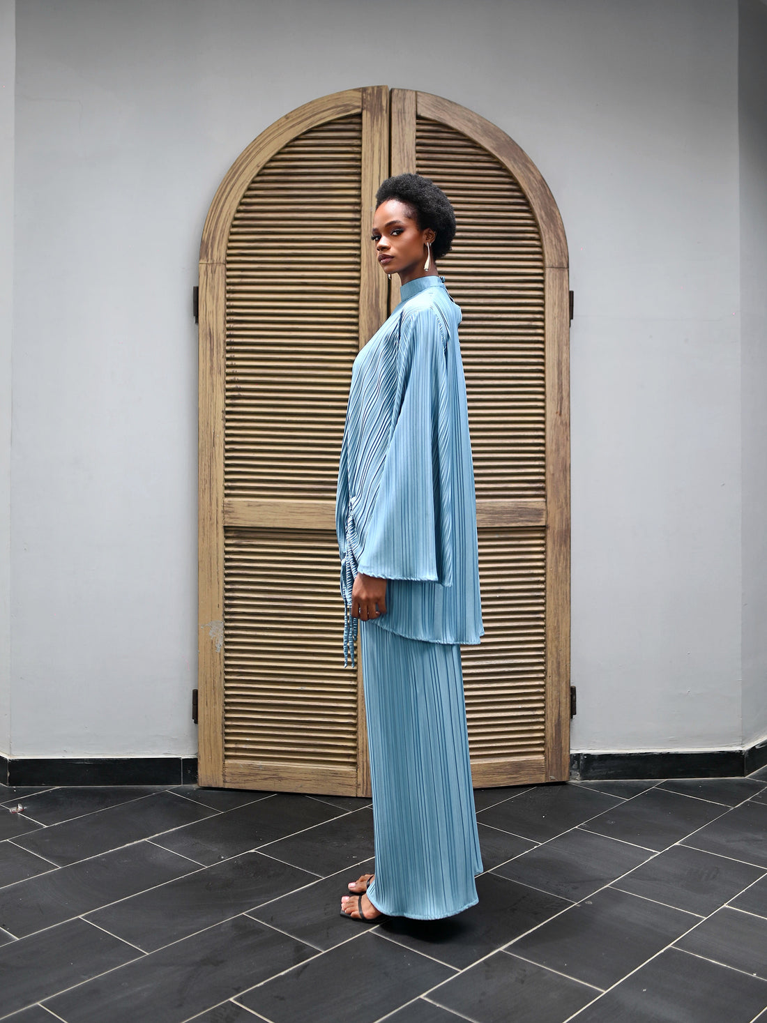 LIYA PLEAT TWO PIECE - TEAL