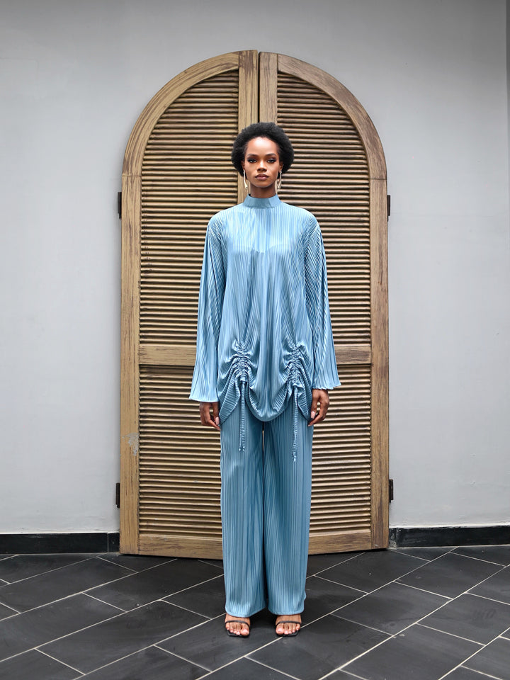 LIYA PLEAT TWO PIECE - TEAL