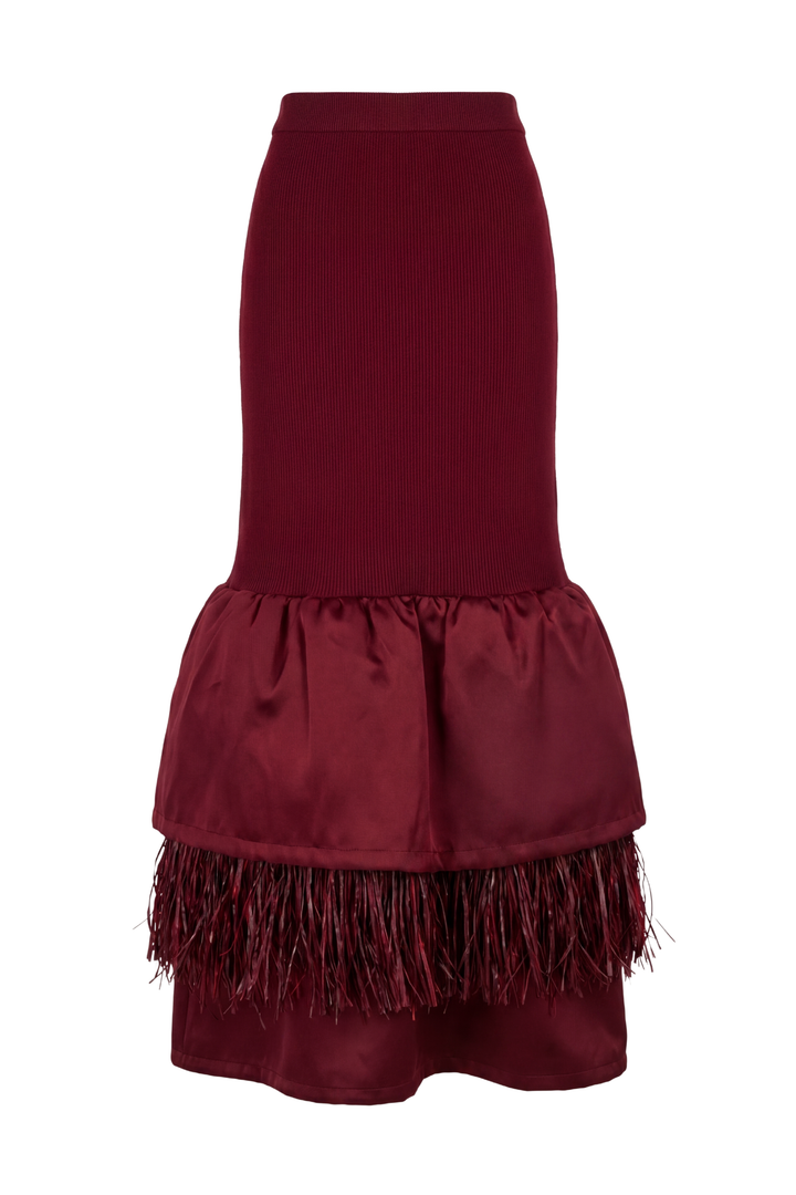MARGAUX RAFFIA SKIRT