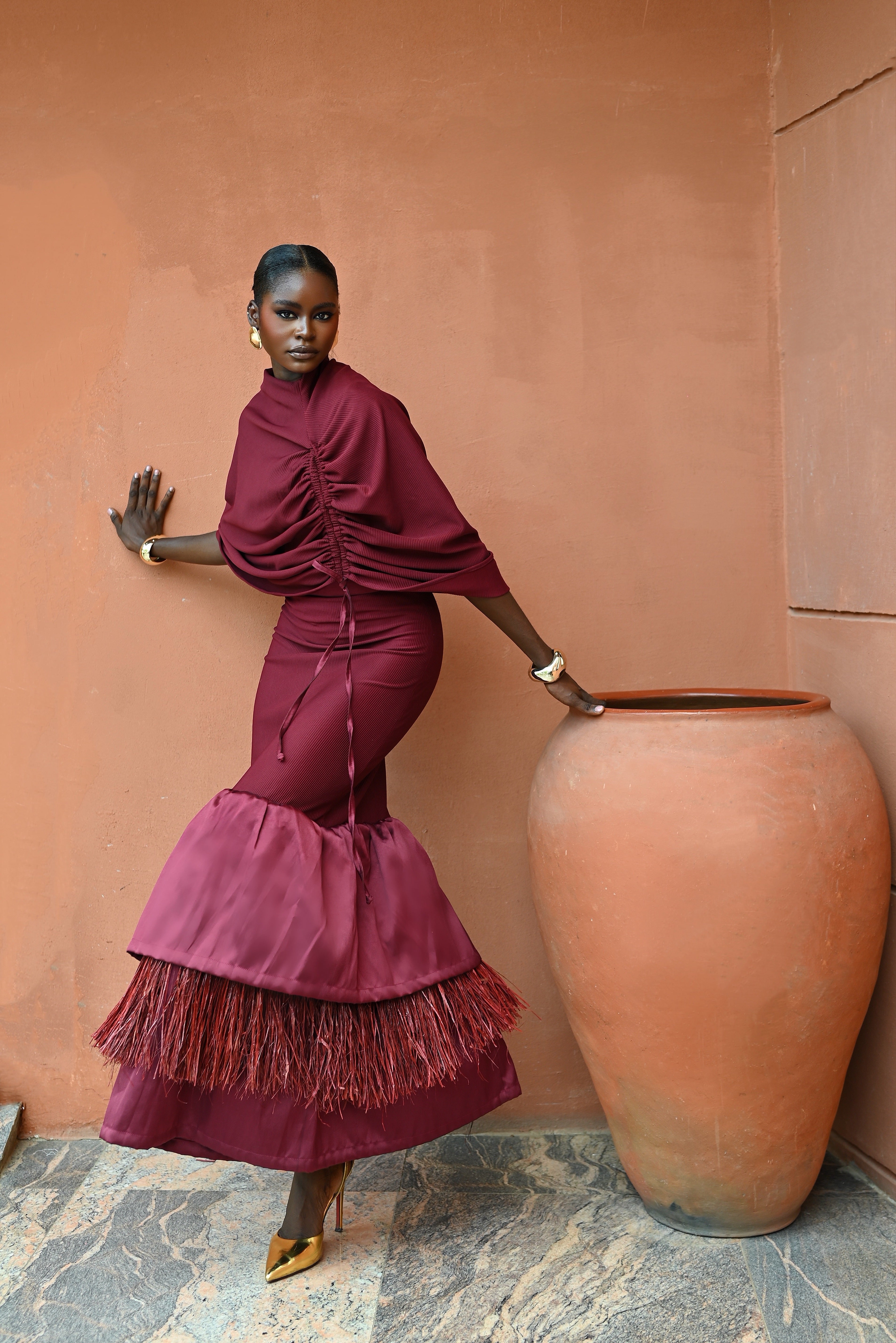 MARGAUX RAFFIA SKIRT
