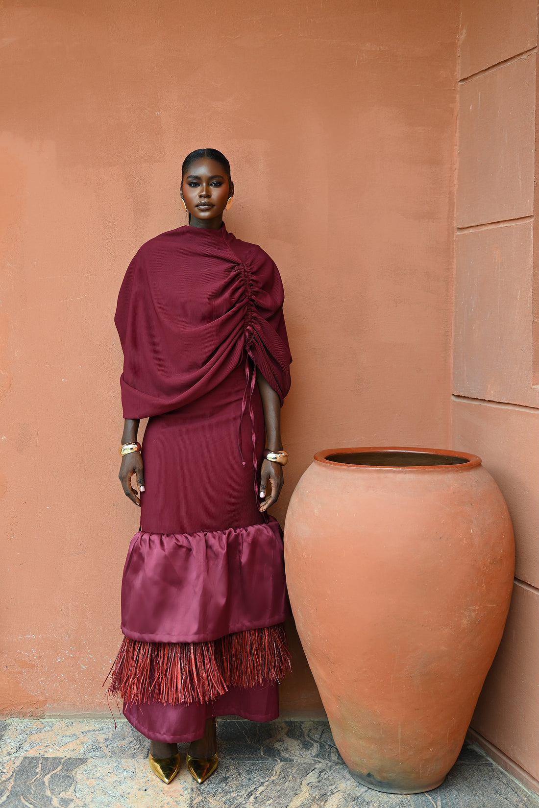 MARGAUX RAFFIA SKIRT