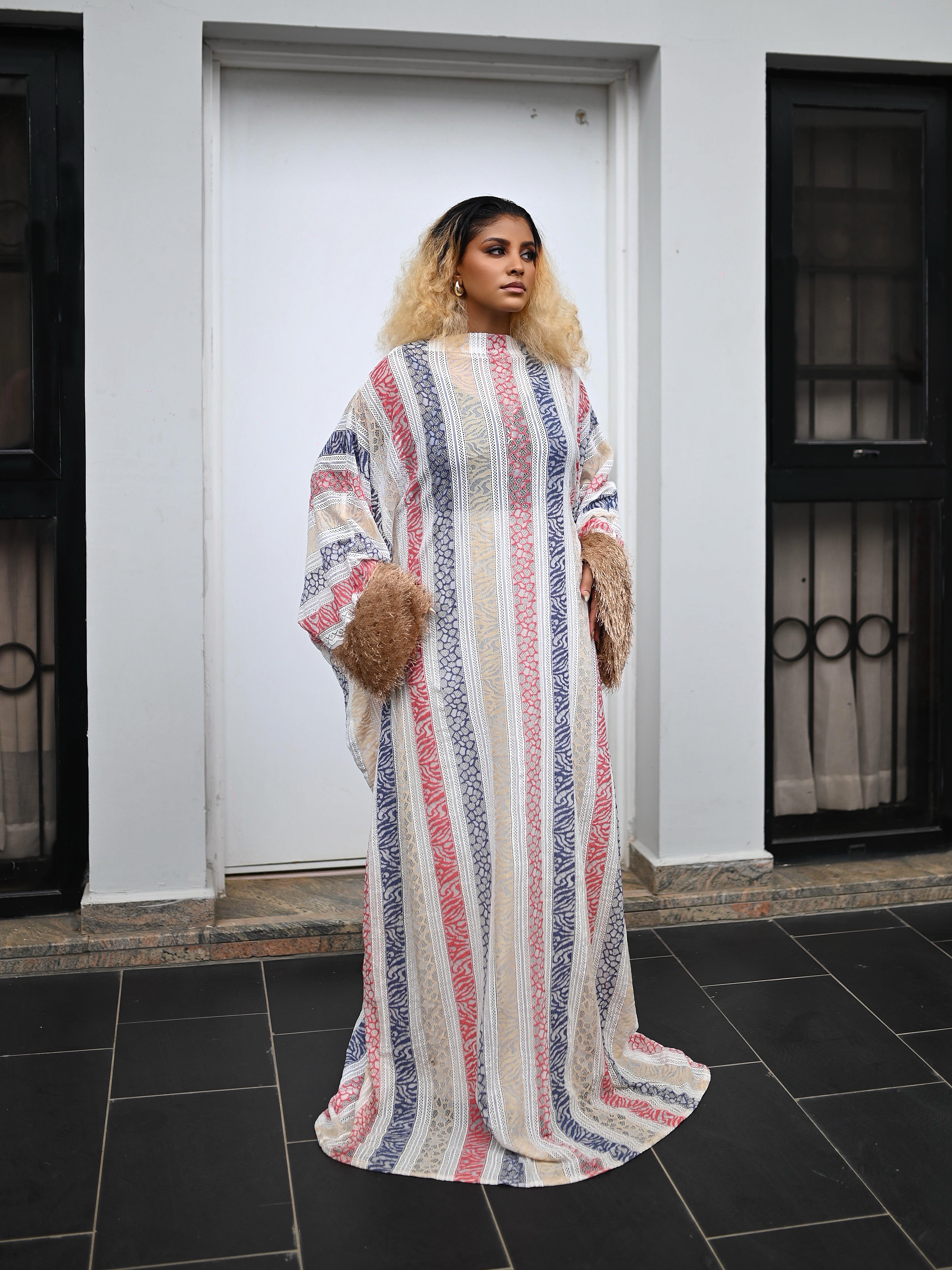 ORI MULTI PATTERNED CAFTAN