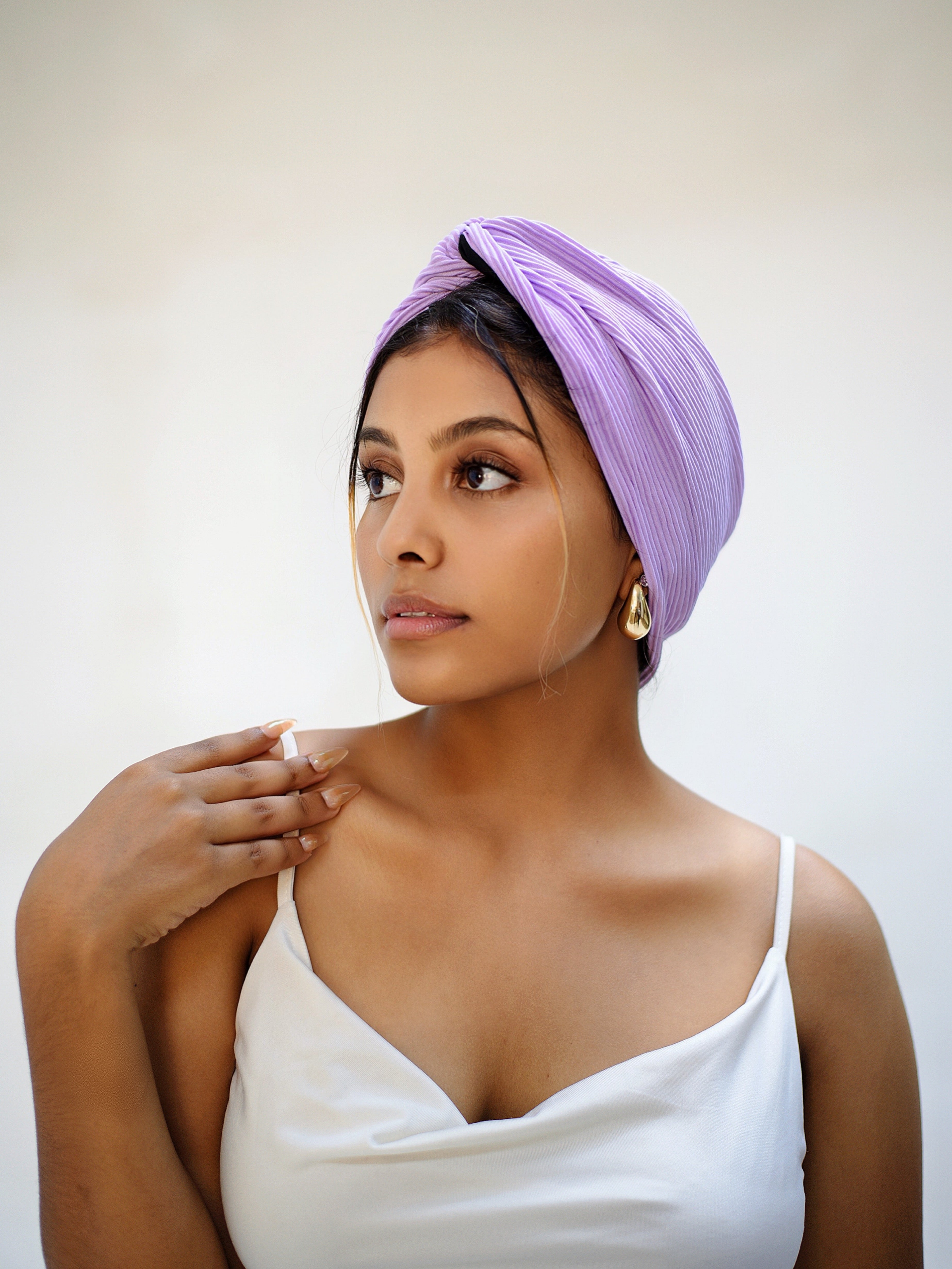 PEONY 2-IN-1 TURBAN HEADBAND
