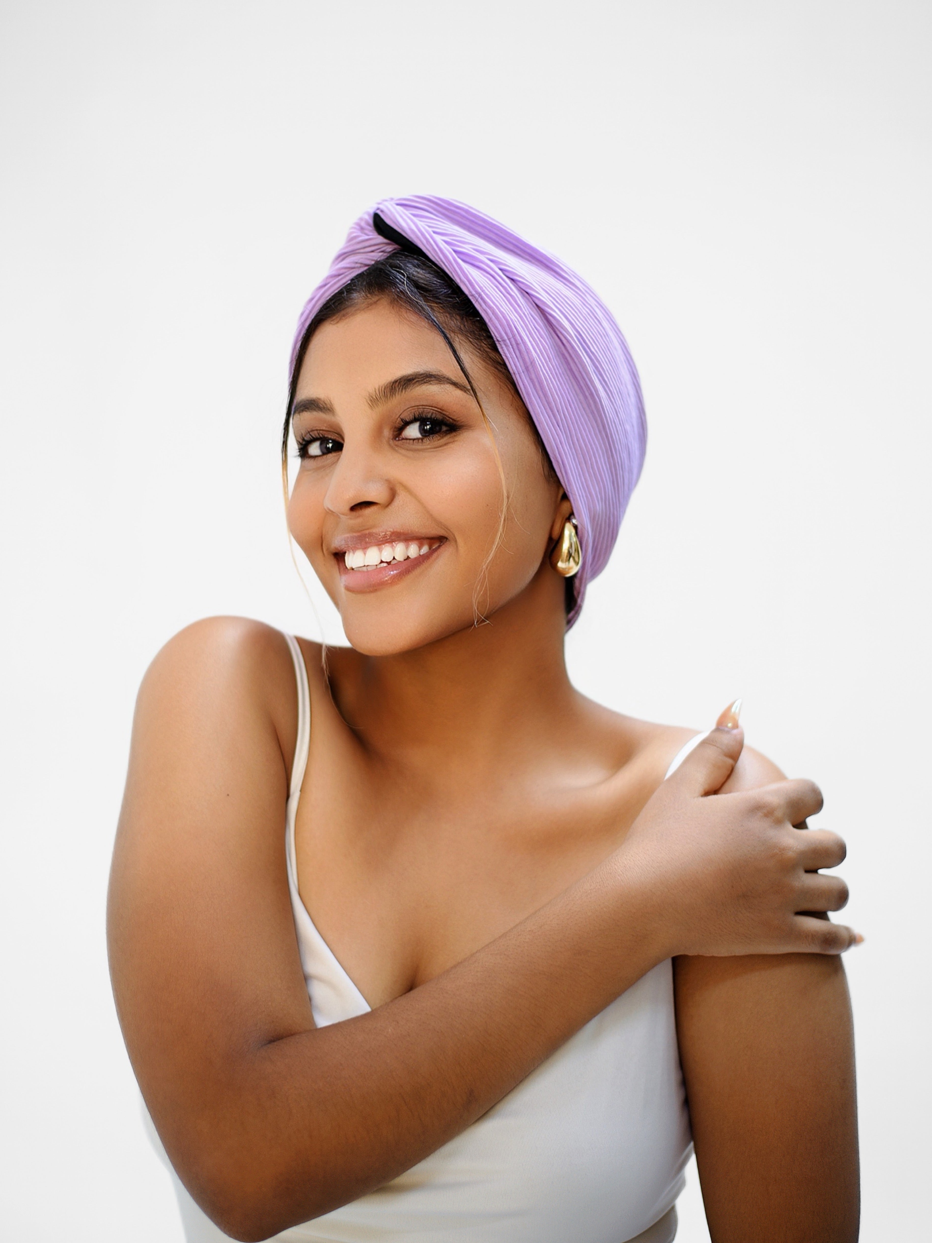 PEONY 2-IN-1 TURBAN HEADBAND