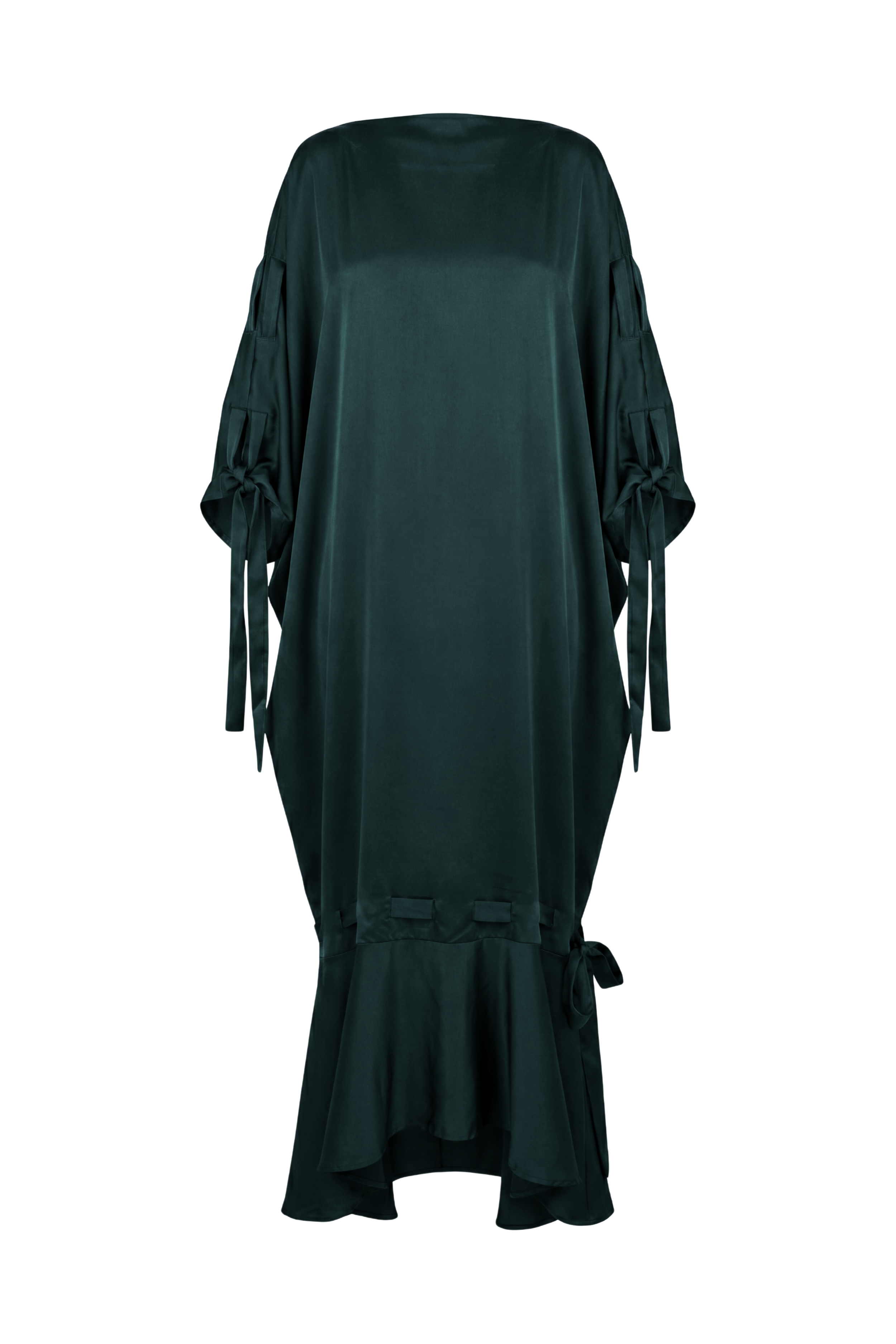 SOLENE DRESS - FOREST GREEN