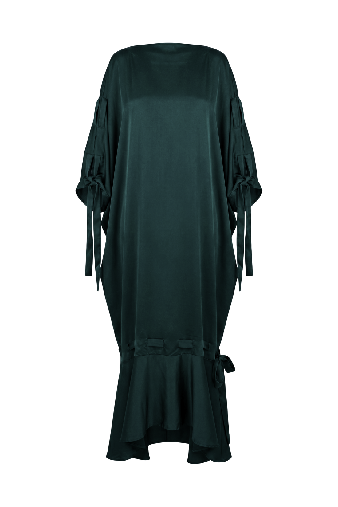 SOLENE DRESS - FOREST GREEN