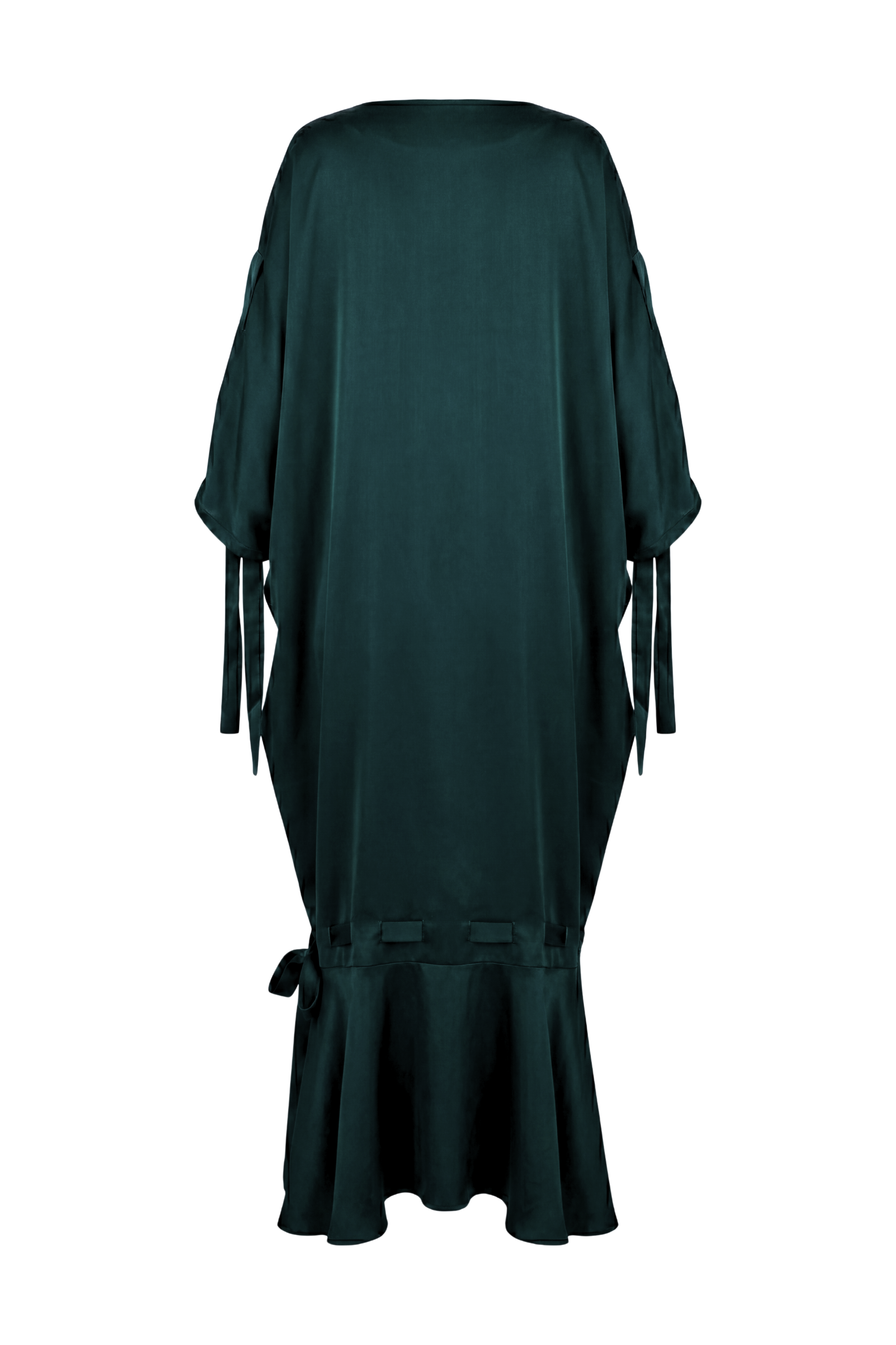 SOLENE DRESS - FOREST GREEN
