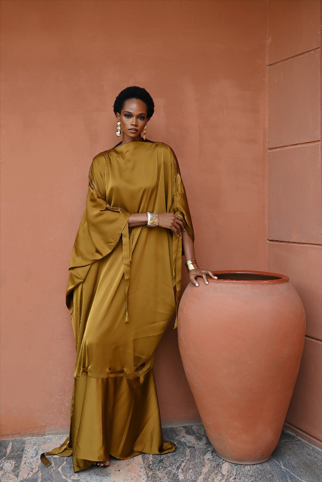 SOLENE DRESS - GOLD
