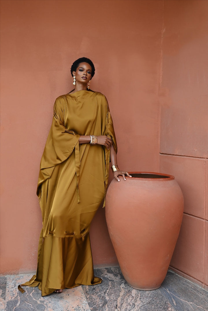 SOLENE DRESS - GOLD